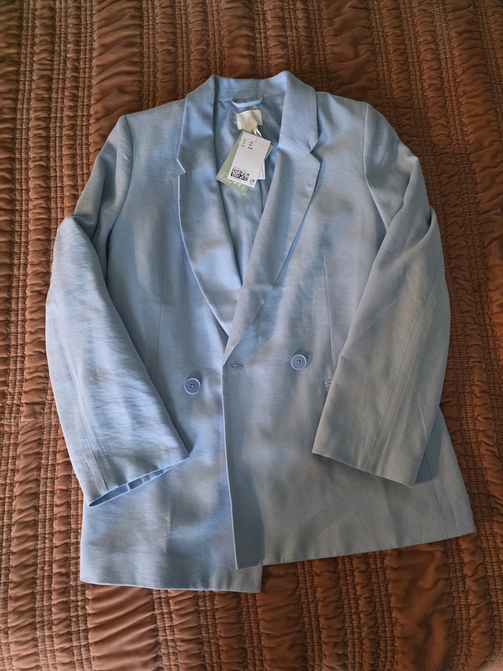 H&M Light Blue Oversized Blazer
